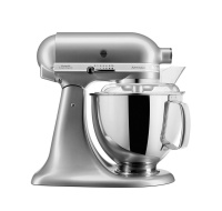 KitchenAid Artisan 5KSM175PSECU Kuchyňský robot - 10 rychlostí, planetární systém, celokovová konstrukce, stříbrná