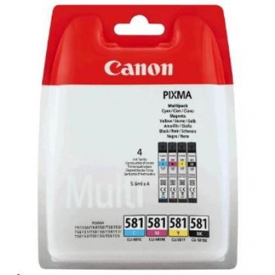 Canon CARTRIDGE CLI-581 BK/C/M/Y 4 x 5,6ml PHOTO VALUE pro TS615x, TS6250, TS705, TS825x, TS915x