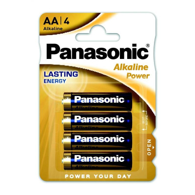 PANASONIC Alkalické baterie Alkaline Power LR6APB/4BP AA 1,5V (Blistr 4ks)