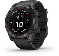 Garmin Fenix 7X PRO Sapphire Solar Carbon Gray DLC Titanium / Black Band, EU
