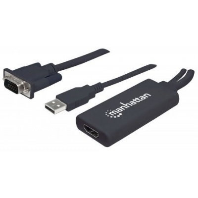 MANHATTAN Převodník z VGA a USB na HDMI