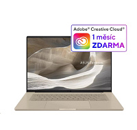 ASUS NTB Zenbook 16 (UX3607OA-OLED013W), Snap X2 Elite X2E94100, 16" 2880 x 1800, 48GB, 1TB SSD, Adreno, W11 Home, Beige