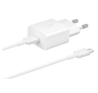 Samsung cestovní nabíječka EP-T1510EWE + kabel USB-C, 15W, bílá (OOB bulk)