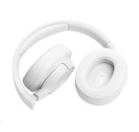 JBL Tune 720BT White bezdrátová sluchátka přes uši, Bluetooth 5.3, až 76 hodin a rychlé dobití, bílá