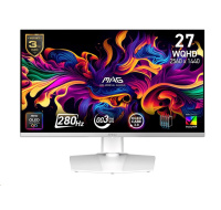 MSI LCD MAG 272QPW QD-OLED X28,26.5" 2560x1440 QD-OLED,280Hz,178/178,250nits,VESA,HDMI,DP,USB-C,Audio,White