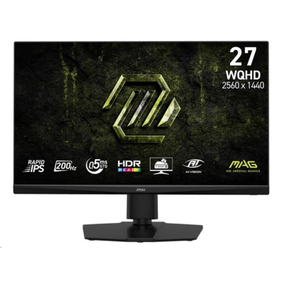 MSI LCD MAG 272QPF E20, 27", 2560x1440, Rapid IPS, 0,5 ms, VESA 100x100, Black