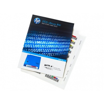 HP LTO-5 Ultrium Bar RW Code Label Pack, Q2011A (100) data labels and (10) cleaning labels