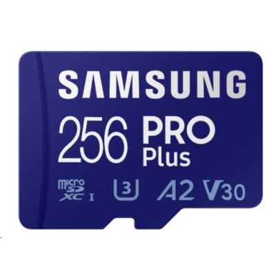 Samsung micro SDXC karta 256GB PRO Plus + SD adaptér