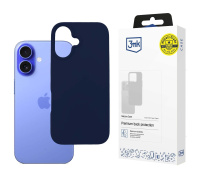 3mk ochranný kryt Silicone Case Dark Navy pro Apple iPhone 16 Pro