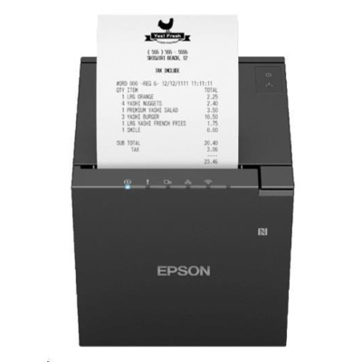 Epson TM-m30III, USB, USB-C, Ethernet, 8 dots/mm (203 dpi), cutter, black