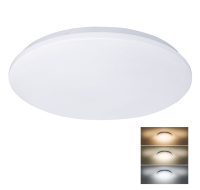 BAZAR - Solight LED stropní světlo Plain, 3CCT, 36W, 2520lm, 3000K, 4000K, 6000K, kulaté, 45cm - Poškozený obal