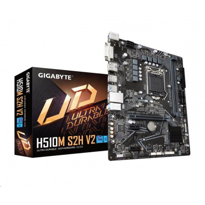 GIGABYTE MB Sc LGA1200 H510M S2H V2, Intel H510, 2xDDR4, 1xDP, 1xHDMI, 1xDVI, mATX