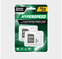 Delkin microSDHC Trail Cam Hyperspeed R100/W75 (V30) 32GB (2-pack)