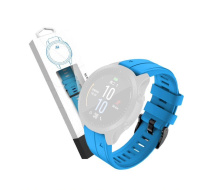 RhinoTech řemínek pro Garmin QuickFit sportovní silikonový 26mm modrý