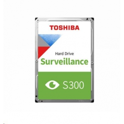 TOSHIBA HDD S300 Surveillance (CMR) 1TB, SATA III, 5400 rpm, 128MB cache, 3,5", BULK