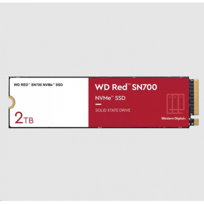 WD RED SSD NVMe 2TB PCIe SN700, Geb3 8GB/s, (R:3400/W:2900 MB/s) TBW 2500