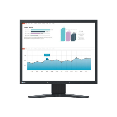 EIZO MT 19" S1934 FlexScan, IPS, 1280x1024, 250nit, 1000:1, 14ms, DisplayPort, DVI-D, D-sub, Repro, Černý