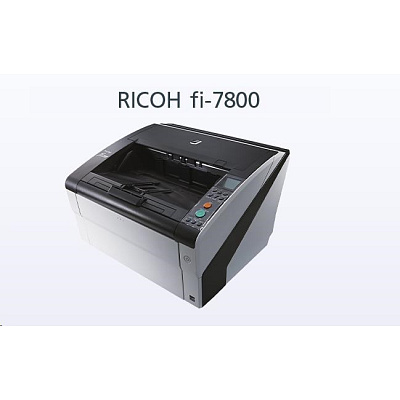 RICOH skener Fi-7800 A3, color, duplex, 110ppm v barvě 300dpi, USB 2.0, ADF 500, Z: 12M