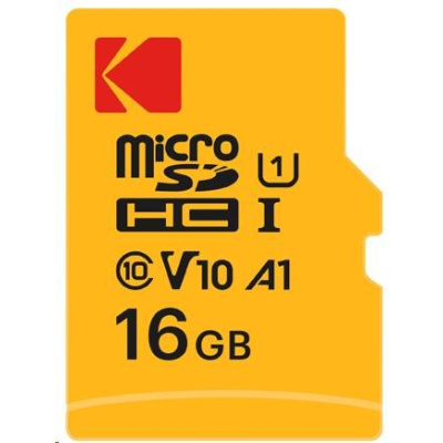 Kodak paměťová micro SD karta 16GB U1 V10 + adaptér