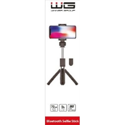 WG - Teleskopická tyč tripod pro selfie foto s bluetooth tlačítkem / WG 6 / black