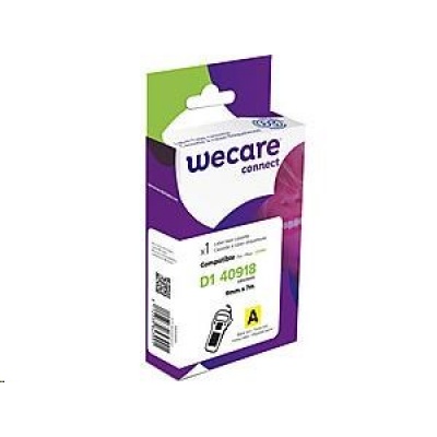 WECARE ARMOR páska pro DYMO S0720730, černá/žlutá, 9mm x 7m