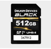 Delkin SDXC BLACK Rugged UHS-II R300/W250 (V90) 512GB (new)
