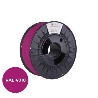 C-TECH Tisková struna (filament) PREMIUM LINE, PLA, telekomunikační fialová, RAL4010, 1,75mm, 1kg