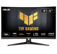 ASUS LCD TUF Gaming VG32WQ3B, 31.5" 2560x1440, 180Hz, 1ms, 350nits, Curved, FF, Repro, DP, HDMI, Audio, Vesa, Black