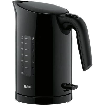 Braun WK 3100 BK PurEase rychlovarná konvice, 2200 W, otočná základna, 1.7 l, automatické vypnutí, černá