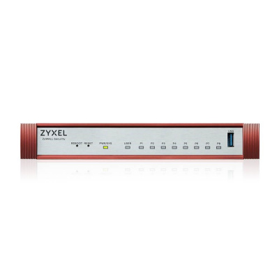 Zyxel USG FLEX 100H Series, 8 Gigabit user-definable ports, 1*USB with 1 YR Gold Security Pack