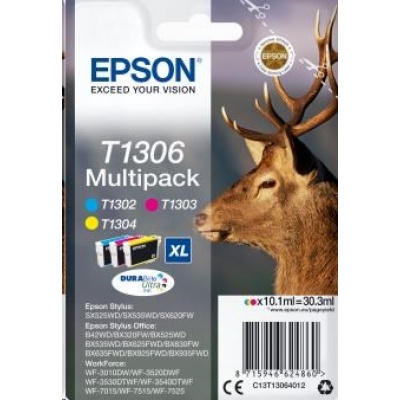 EPSON ink Multipack 3-colours "Jelen" T1306 DURABrite Ultra Ink