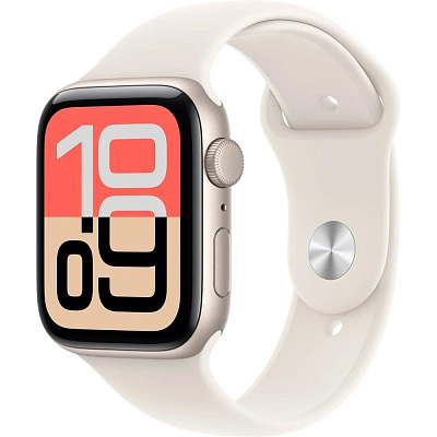 Apple Watch SE 3 GPS 40mm Starlight Aluminium Case with Starlight Sport Band - M/L