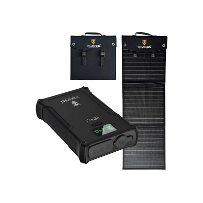 Set powerbanka Viking VIDAR I a solární panel Viking L60 PD