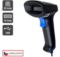 Virtuos CCD 2D čtečka Virtuos HT-851A, USB, bez stojánku, černá