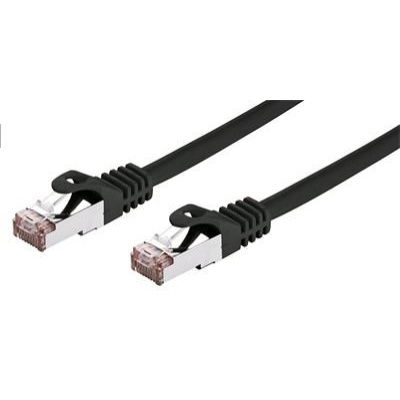 C-TECH kabel patchcord Cat6, FTP, černý, 0,5m