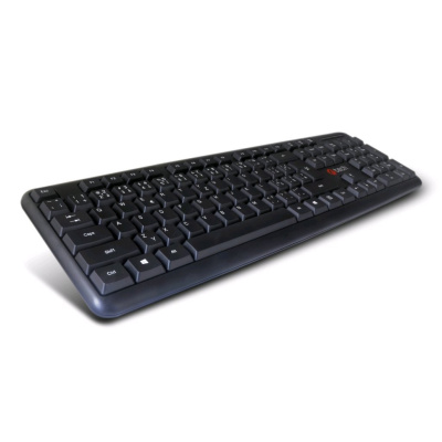 BAZAR - C-TECH klávesnice KB-102 USB, slim, black, CZ/SK - bez krabice