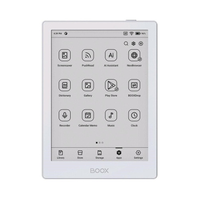 E-book ONYX BOOX GO 6, bílá, 6" Carta 1300, 32GB, Bluetooth, Android 11, E-ink displej