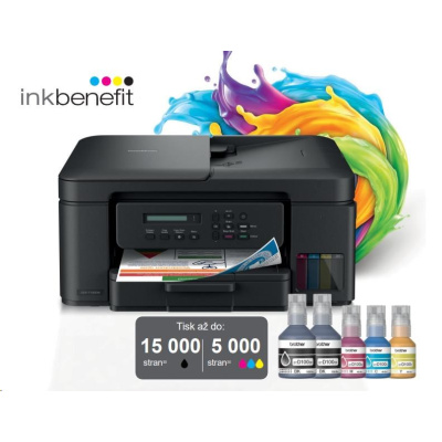 BAZAR - BROTHER multifunkce inkoustová DCP-T730DW - A4 128MB 2400x600 16ppm ADF USB 2.0. WIFI  - INKTANK - Poškozený oba