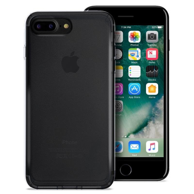 Puro zadní kryt "0.3 NUDE" pro Apple iPhone 7 Plus / iPhone 8 Plus, černá