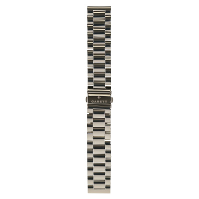 Garett řemínek 22 mm, stříbrný kovový, typ Solid