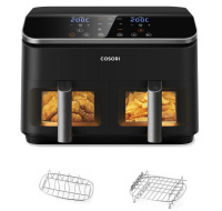 BAZAR - Cosori Dual Basket horkovzdušná fritéza 8.5l  + 5x špíz a rošt - Rozbaleno (Komplet)