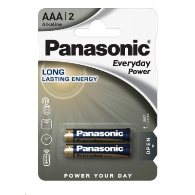PANASONIC Alkalické baterie Everyday Power  LR03EPS/2BP AAA 1,5V (Blistr 2ks)
