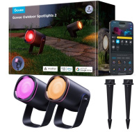 BAZAR - Govee RGBWW Smart zahradní reflektory 750lm 2ks Matter - Poškozený obal (Komplet)