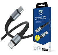 3mk Hyper Cable N-SERIES C to C 1m PD 3.0 QC 3.0 48V/5A 240W Black