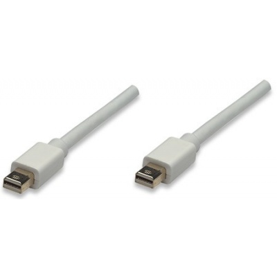 MANHATTAN kabel Mini DisplayPort, Male to Male, 1m, White