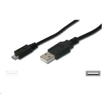 PREMIUMCORD Kabel USB 2.0 A - Micro B propojovací 1m