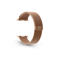 RhinoTech ocelový řemínek milánský tah pro Apple Watch 38 / 40 / 41mm růžově-zlatý