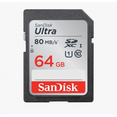 SanDisk SDXC karta 64GB Ultra (100MB/s Class 10 UHS-I)