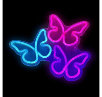 2Kids Toys LED NEON LIGHT lampička Motýli