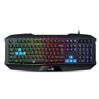GENIUS GX GAMING Scorpion K215/ Herní drátová klávesnice/ podsvícená/ USB/ Copilot/ černá/ CZ+SK layout